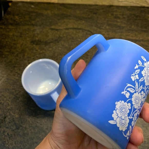 FEDERAL GLASS | Set of 2 | Calico Flower Mugs - Picture 11 of 14